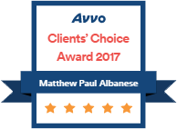 Avvo Clients' Choice Award 2017 Matthew Paul Albanese